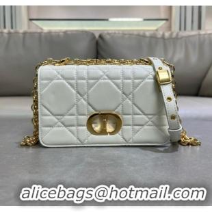 Top Quality Dior Small Soft Dior Caro Bag in Macrocannage Lambskin M9252 White 2025