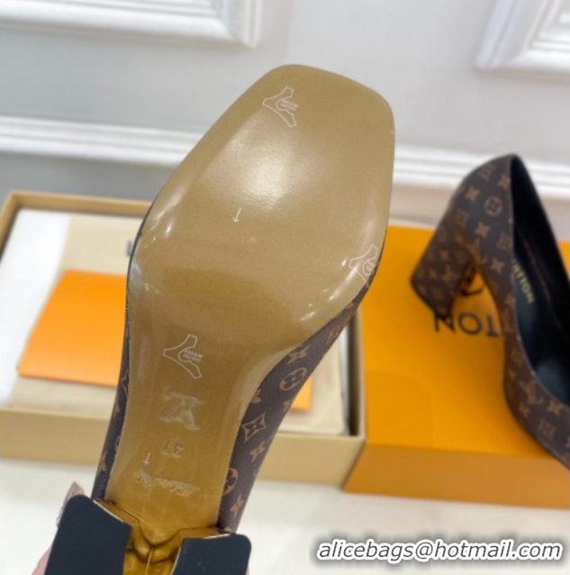 Unique Style Louis Vuitton Swing Pumps 9cm in Monogram Canvas Brown 2025 1AGTY9 0422170