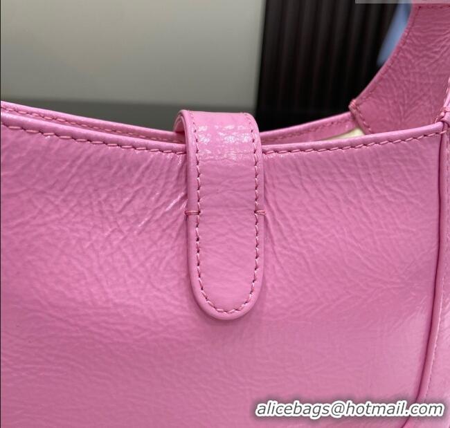 Top Grade Gucci Jackie Notte Mini Bag in Crinkled Patent Leather ‎782889 Pink 2024