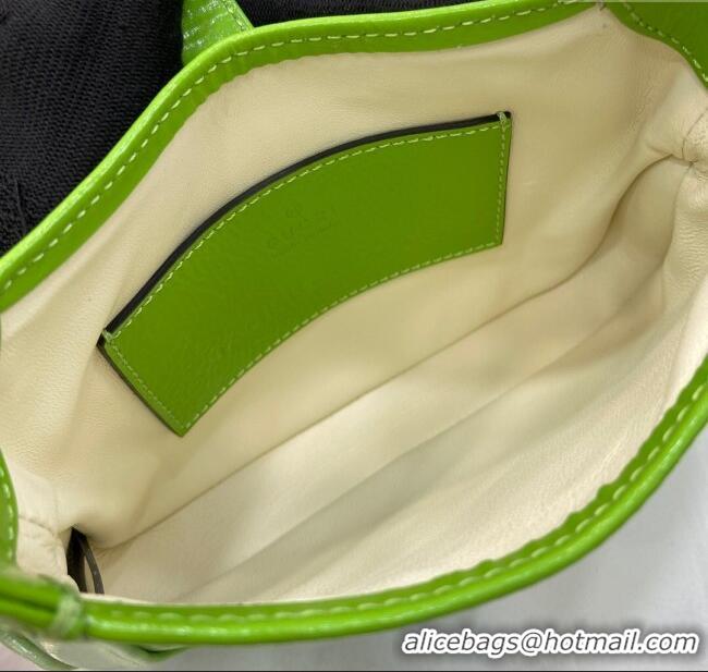 Buy Fashionable Gucci Jackie Notte Mini Bag in Crinkled Patent Leather ‎782889 Green 2024