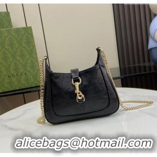 Trendy Design Gucci Jackie Notte Mini Bag in Crinkled Patent Leather ‎782889 Black 2024