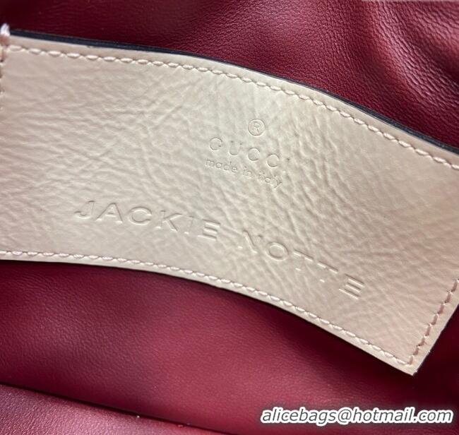 Market Sells Gucci Jackie Notte Mini Bag in Crinkled Patent Leather ‎782889 Ivory 2024