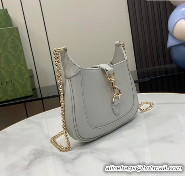 Market Sells Gucci Jackie Notte Mini Bag in Smooth Leather ‎782889 Grey 2024