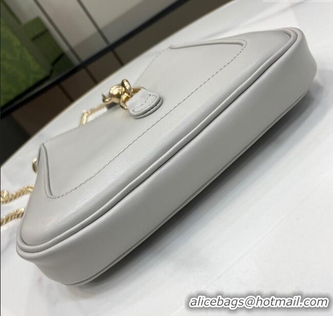 Market Sells Gucci Jackie Notte Mini Bag in Smooth Leather ‎782889 Grey 2024