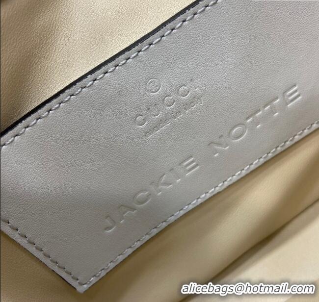 Market Sells Gucci Jackie Notte Mini Bag in Smooth Leather ‎782889 Grey 2024