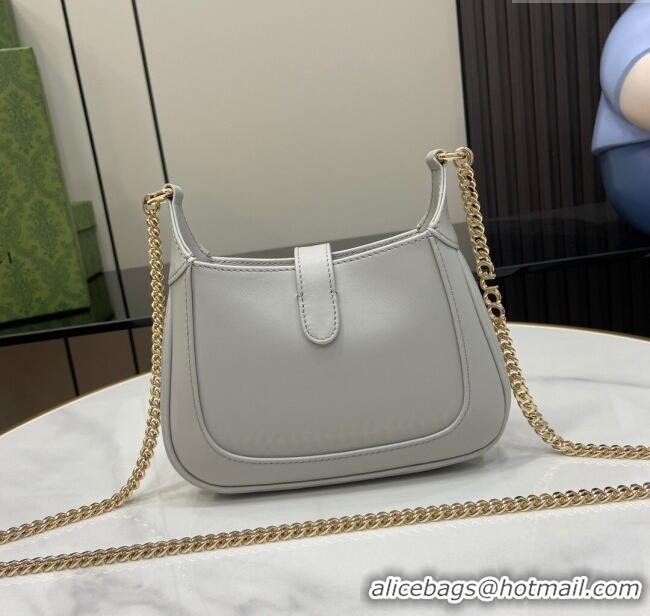 Market Sells Gucci Jackie Notte Mini Bag in Smooth Leather ‎782889 Grey 2024