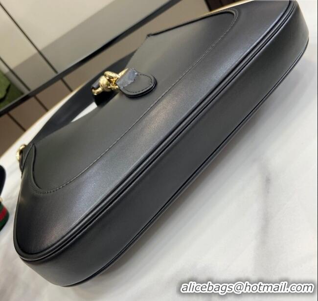 Spot Bulk Gucci Jackie Small Shoulder Bag in Smooth Leather 782849 Black 2024