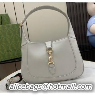 Famous Brand Gucci Jackie Small Shoulder Bag in Smooth Leather 782849 Grey 2024