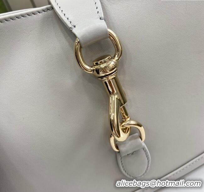 Famous Brand Gucci Jackie Small Shoulder Bag in Smooth Leather 782849 Grey 2024