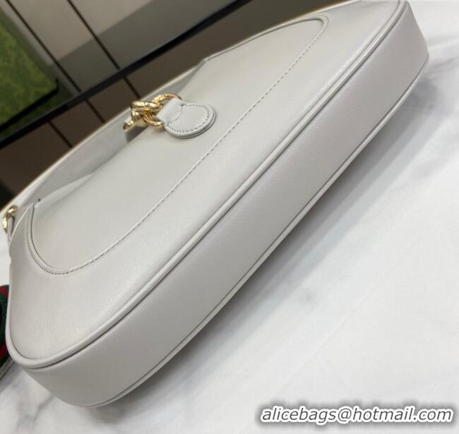 Famous Brand Gucci Jackie Small Shoulder Bag in Smooth Leather 782849 Grey 2024