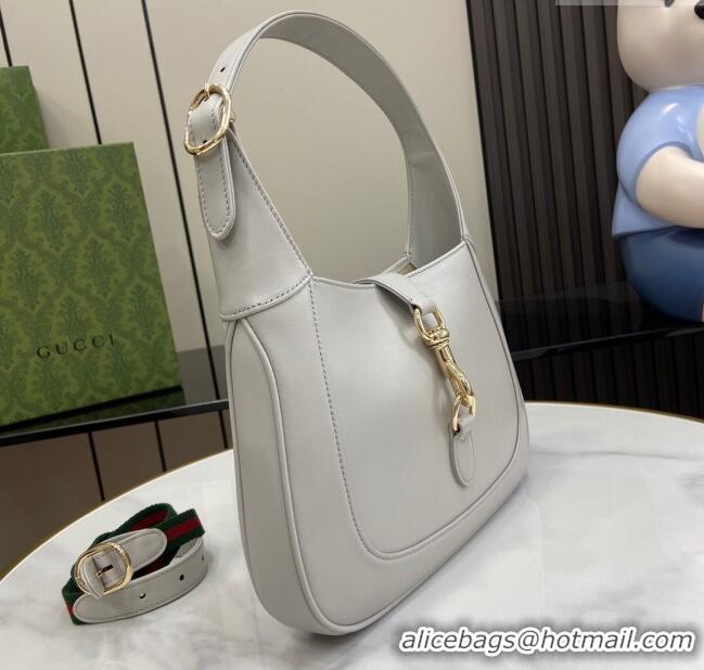 Famous Brand Gucci Jackie Small Shoulder Bag in Smooth Leather 782849 Grey 2024