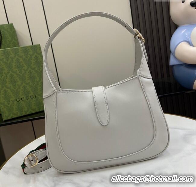 Famous Brand Gucci Jackie Small Shoulder Bag in Smooth Leather 782849 Grey 2024