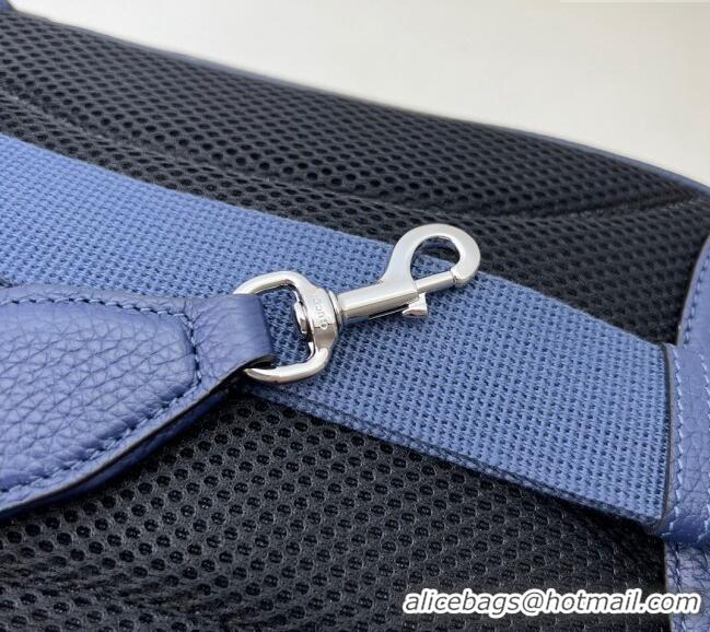 Affordable Price Gucci Mens Jumbo GG Leather Crossbody Bag 766937 Blue 2024