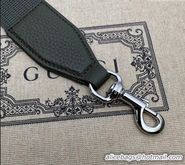 Best Price Gucci Mens Jumbo GG Leather Crossbody Bag 766937 Green 2024