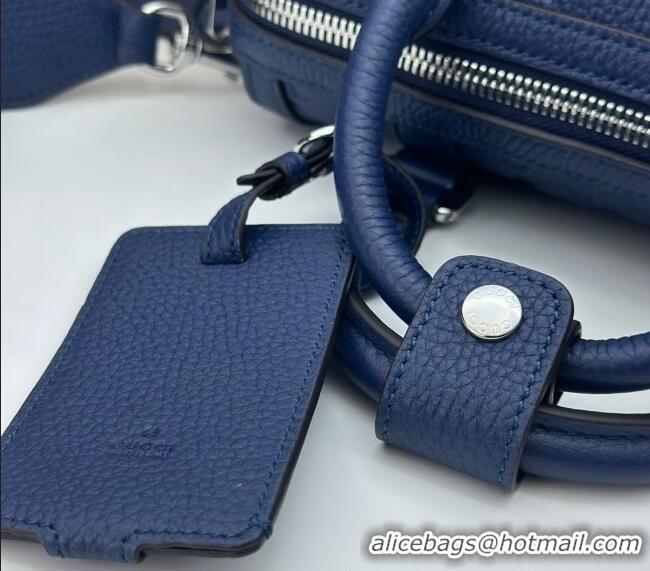 Good Taste Gucci Jumbo GG Embossed Leather Mini Duffle bag 725292 Blue 2024