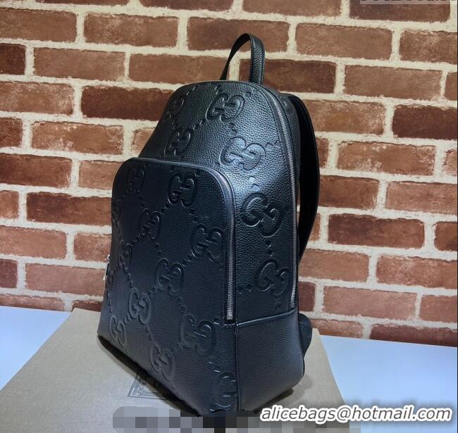 Buy Discount Gucci Mens Large Jumbo GG Leather Backpacks Bag ‎766932 Black 2024