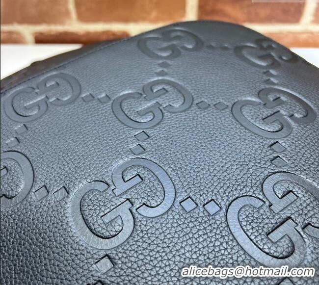 Buy Discount Gucci Mens Large Jumbo GG Leather Backpacks Bag ‎766932 Black 2024