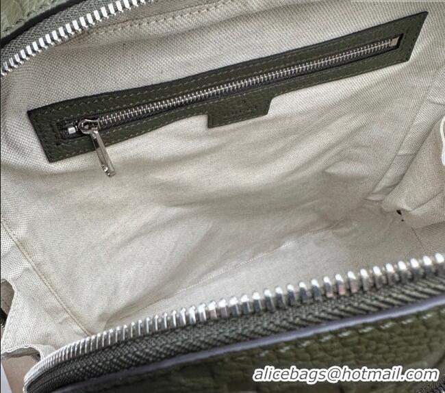 Most Popular Gucci Mens Large Jumbo GG Leather Backpacks Bag ‎766932 Green 2024