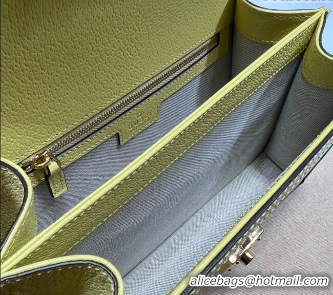 Buy Discount Gucci Ophidia Jumbo GG Small Top Handle Bag 651055 Yellow 2024