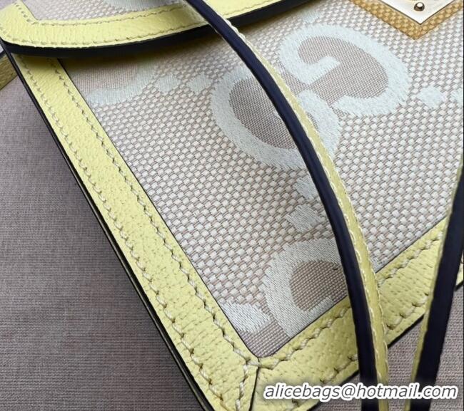 Buy Discount Gucci Ophidia Jumbo GG Small Top Handle Bag 651055 Yellow 2024