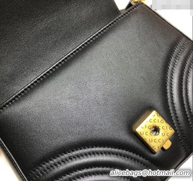 Top Grade Gucci GG Marmont Leather Mini Top Handle Bag 547260 Black 2024