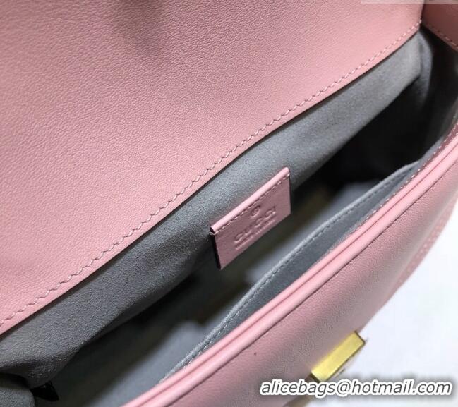 Well Crafted Gucci GG Marmont Leather Mini Top Handle Bag 547260 Light Pink 2024