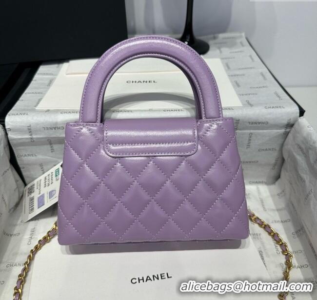 Shop Discount Chanel Shiny Calfskin Mini Kelly Shopping Bag AS4416 Red 2025