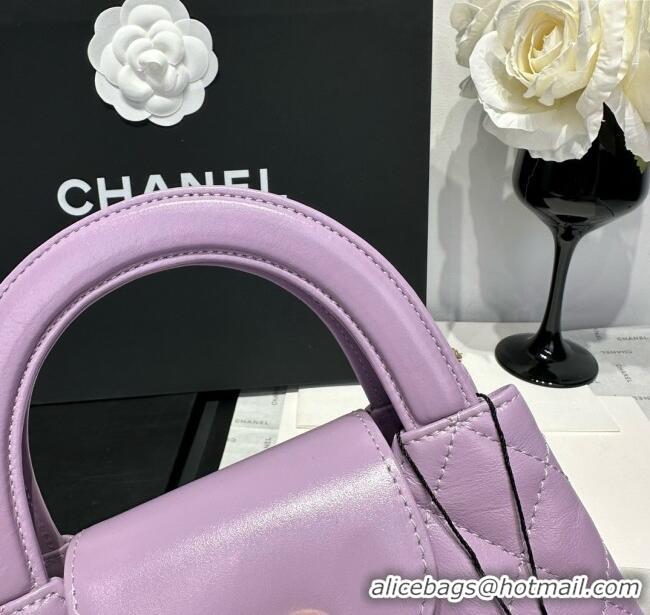 Shop Discount Chanel Shiny Calfskin Mini Kelly Shopping Bag AS4416 Red 2025