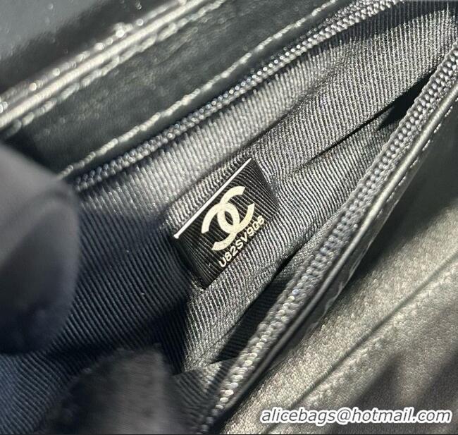 Super Quality Chanel Shiny Calfskin Mini Kelly Shopping Bag AS4416 All Black 2025