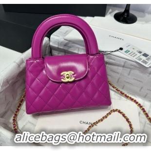 Well Crafted Chanel Shiny Calfskin Mini Kelly Shopping Bag AS4416 Rosy 2025