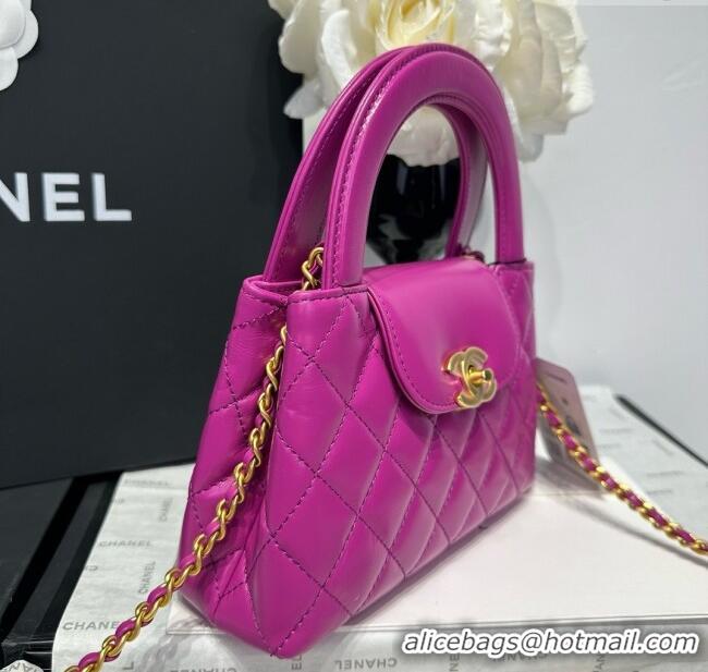 Well Crafted Chanel Shiny Calfskin Mini Kelly Shopping Bag AS4416 Rosy 2025