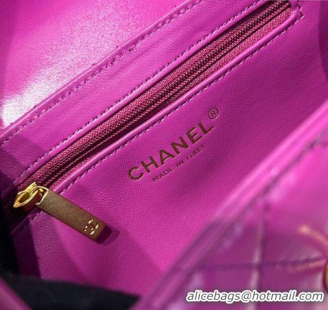 Well Crafted Chanel Shiny Calfskin Mini Kelly Shopping Bag AS4416 Rosy 2025