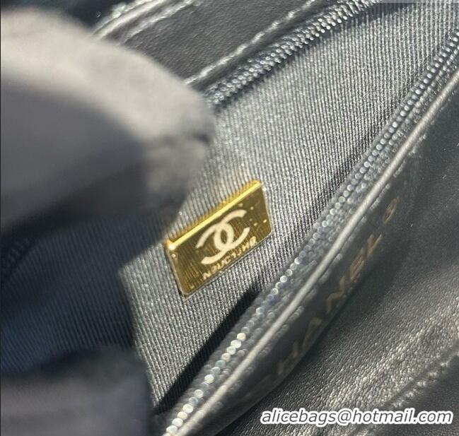 Best Price Chanel Shiny Calfskin Mini Kelly Shopping Bag AS4416 Black/Gold 2025