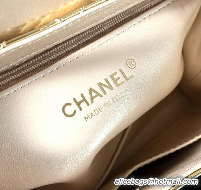 Reasonable Price Chanel Patent Calfskin Mini Kelly Shopping Bag AS4416 Gold 2025