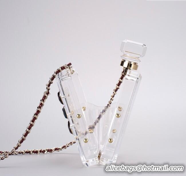 Best Quality Chanel Acrylic Clear Bottle Evening Bag AS2269 2025