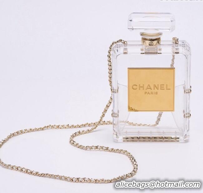 Best Quality Chanel Acrylic Clear Bottle Evening Bag AS2269 2025