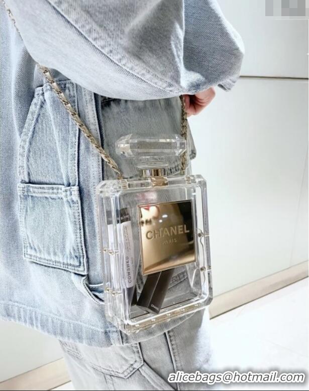 Best Quality Chanel Acrylic Clear Bottle Evening Bag AS2269 2025
