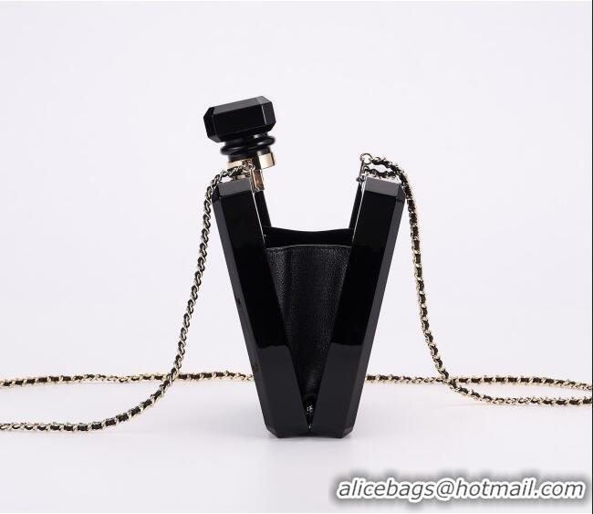 Reasonable Price Chanel Acrylic Bottle Evening Bag AS2269 Black 2025