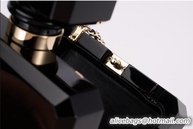 Reasonable Price Chanel Acrylic Bottle Evening Bag AS2269 Black 2025