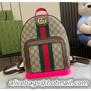 New Style Gucci Ophidia GG Small Backpack 547965 Fuchsia 2024