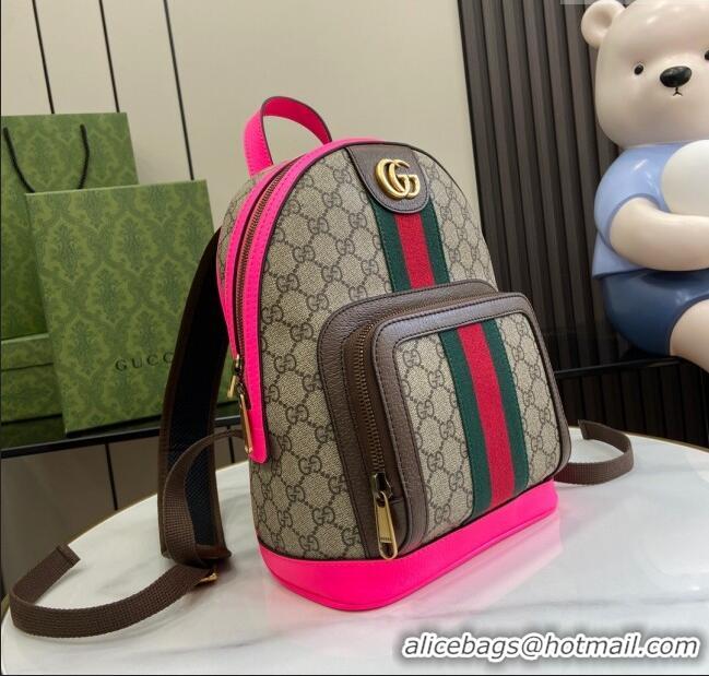 New Style Gucci Ophidia GG Small Backpack 547965 Fuchsia 2024
