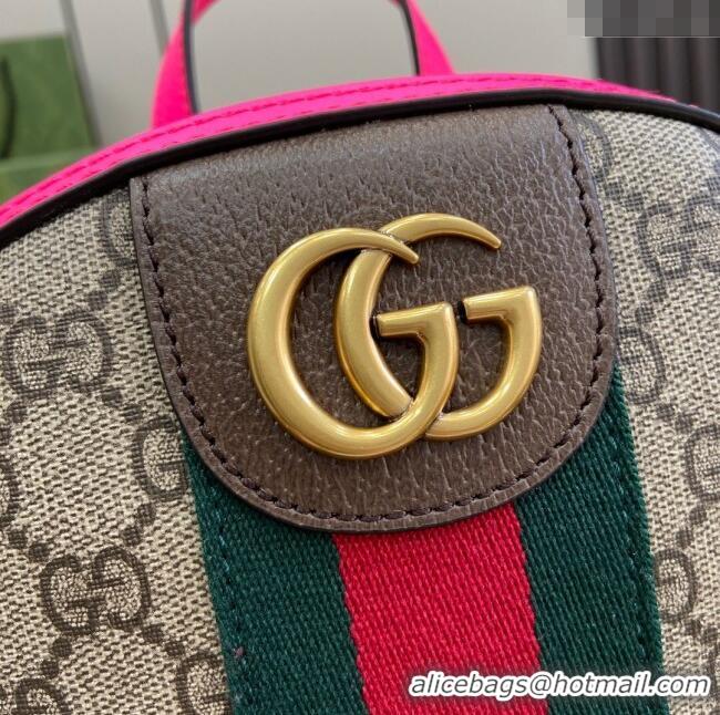 New Style Gucci Ophidia GG Small Backpack 547965 Fuchsia 2024