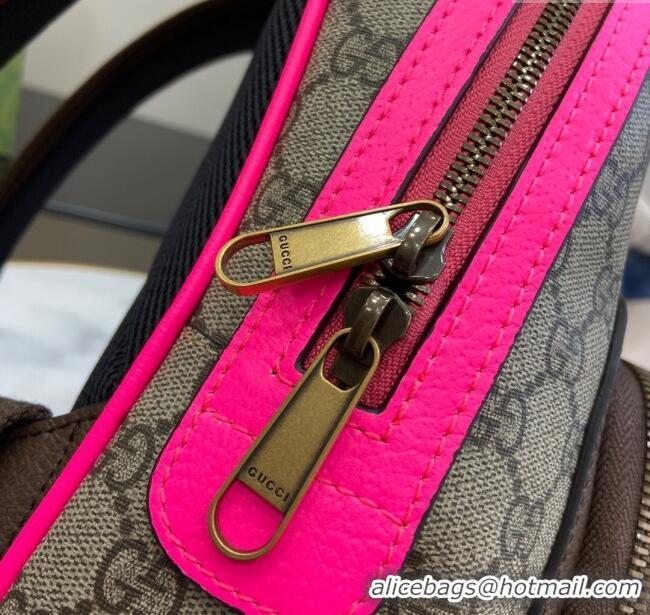 New Style Gucci Ophidia GG Small Backpack 547965 Fuchsia 2024