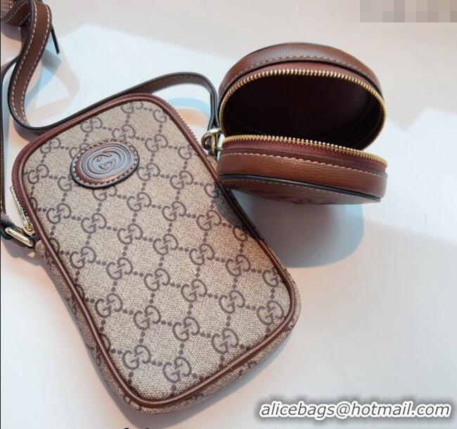 Buy Inexpensive Gucci GG Canvas Phone Holder Mini Bag G0510 2024