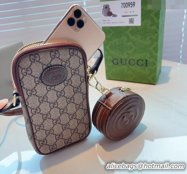 Buy Inexpensive Gucci GG Canvas Phone Holder Mini Bag G0510 2024