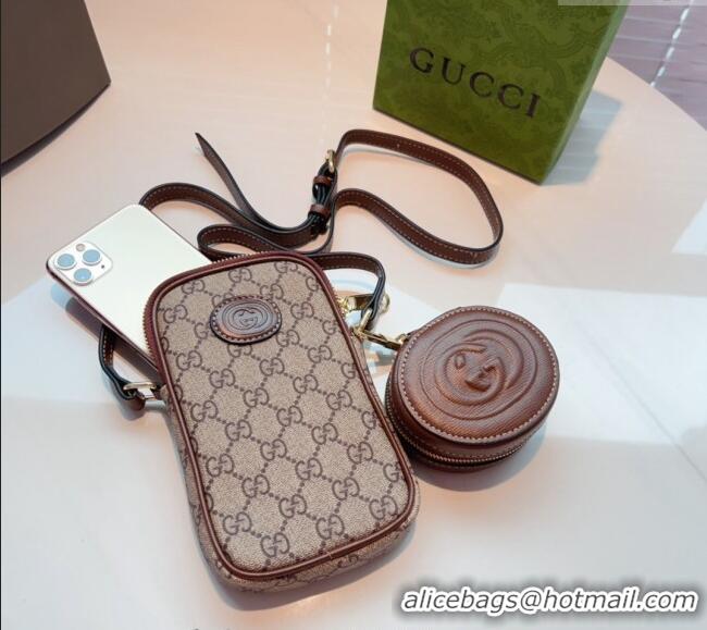 Buy Inexpensive Gucci GG Canvas Phone Holder Mini Bag G0510 2024