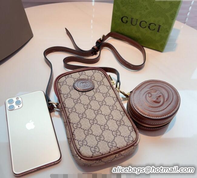 Buy Inexpensive Gucci GG Canvas Phone Holder Mini Bag G0510 2024