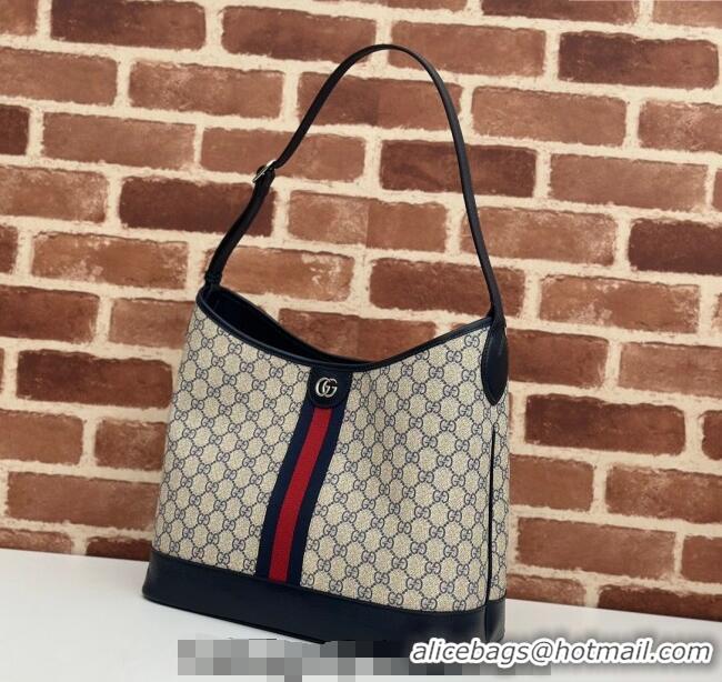 Grade Design Gucci Ophidia GG Canvas Medium Shoulder Bag 781392 Blue 2024