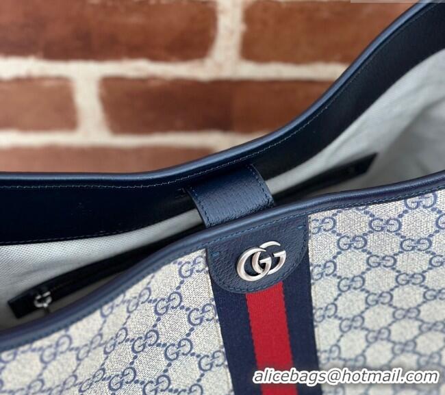 Grade Design Gucci Ophidia GG Canvas Medium Shoulder Bag 781392 Blue 2024