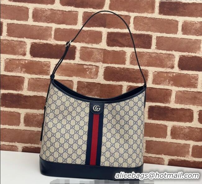 Grade Design Gucci Ophidia GG Canvas Medium Shoulder Bag 781392 Blue 2024